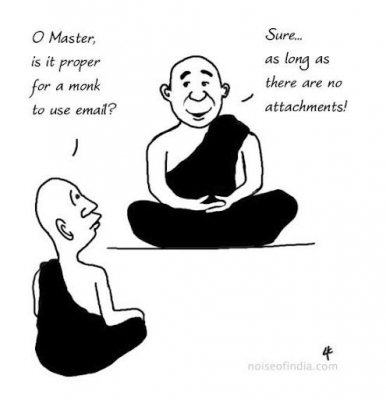 Buddhist Master on Emails and attachments