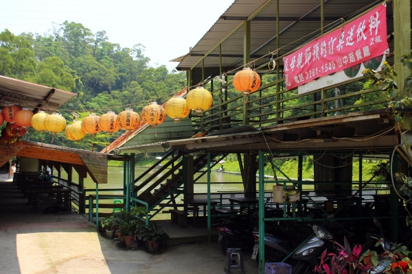 Karaoke-Anlage beim Guanyin-Tempel