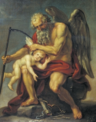 Saturn stutzt die Flügel des Cupido