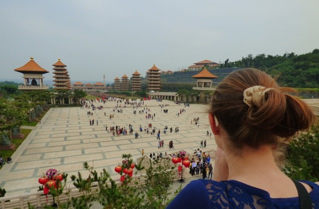 Fo-Guang-Shan-Kloster in Taiwan - Blick vom Tempel